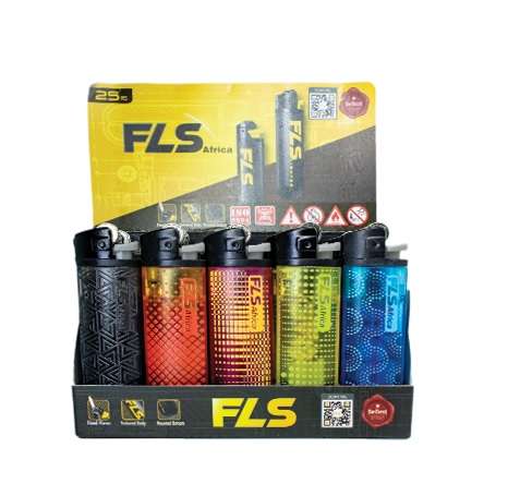 FLS Flint Lighter - Translucent Assorted Coloured N7 (25s) (FCFLS02)