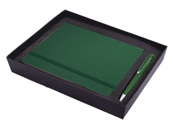 Flexi Notebook and Skate Pen Set - bottle green (ST331SetI)