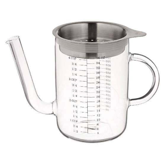 Kuchenprofi Fat Separator Glass Jug 1-litre
