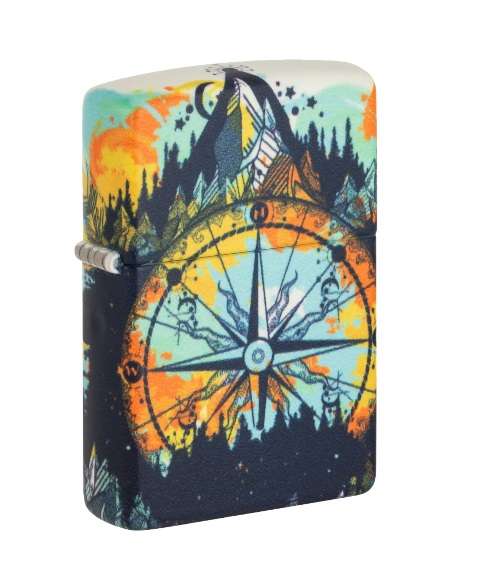 Zippo Lighter: Compass Design (ZP49805)