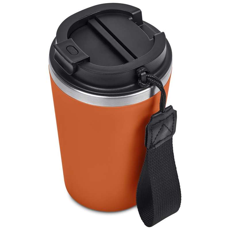 Kooshty Luca Stainless Steel and Plastic Double-Wall Tumbler, 350ml - orange (KS-283)