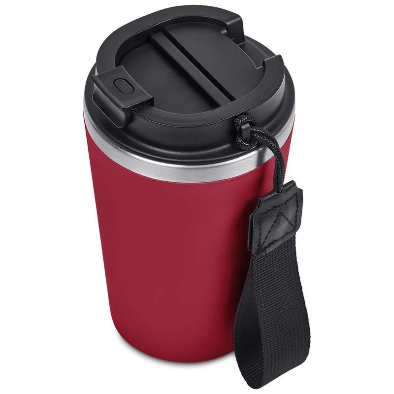 Kooshty Luca Stainless Steel and Plastic Double-Wall Tumbler, 350ml - red (KS-283)