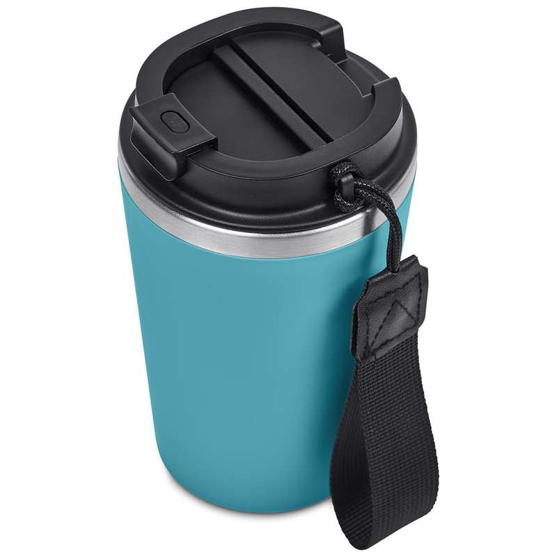 Kooshty Luca Stainless Steel and Plastic Double-Wall Tumbler, 350ml - turquoise (KS-283)