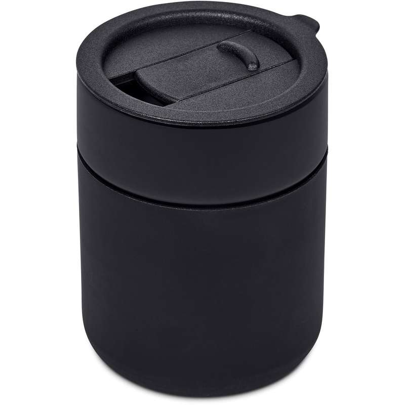 Serendipio Pimlico Ceramic Coffee Tumbler, 300ml - black (SD-266) - PRE-ORDER (06 June)