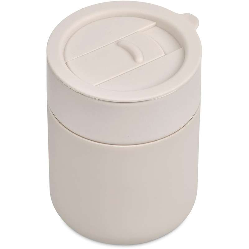 Serendipio Pimlico Ceramic Coffee Tumbler, 300ml - cream (SD-266) - PRE-ORDER (06 June)