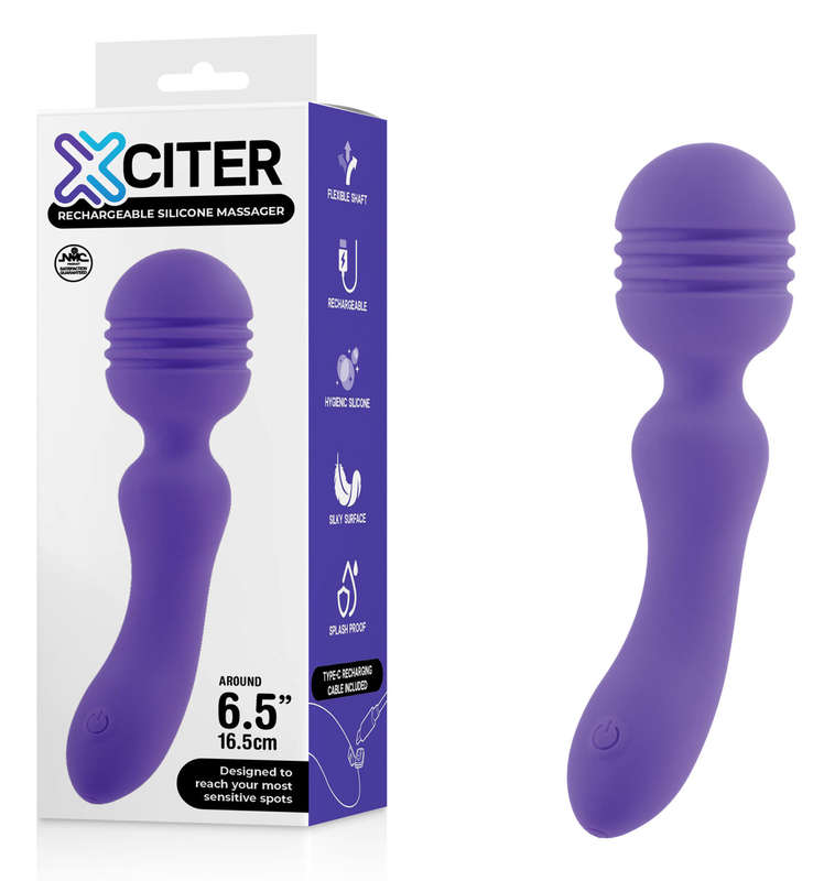 XCiter Rechargeable Silicone Massager