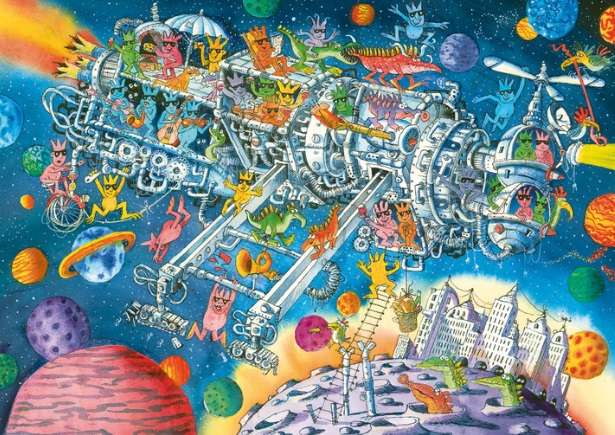Aliens Welcome (1000 Piece Puzzle)