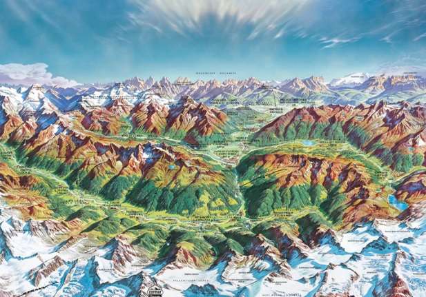 Alpine Mountain World (2000 Piece Puzzle)