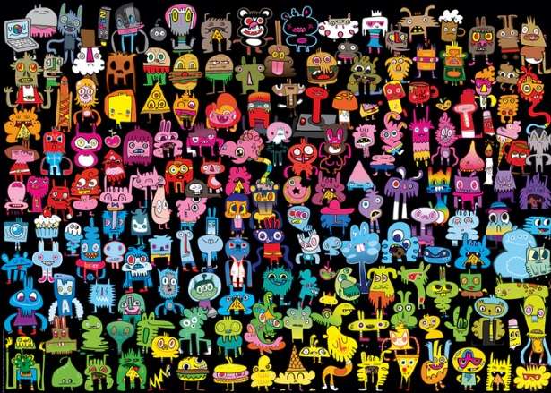 Doodle Rainbow (1000 Piece Puzzle)