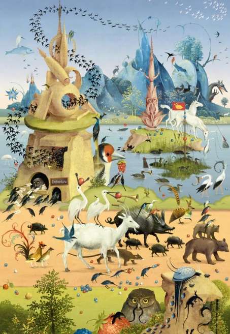 Take A Trip With Hieronymus Bosch (500 Piece Puzzle)