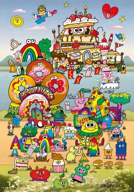 Take A Trip With Jon Burgerman (500 Piece Puzzle)