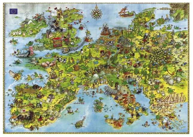 United Dragons of Europe (4000 Piece Puzzle)