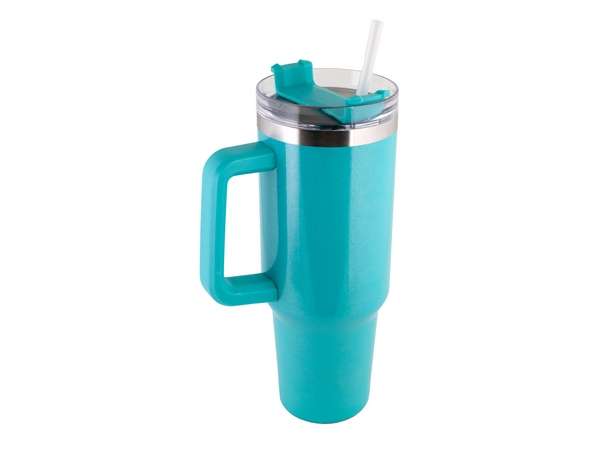 1200ml Glitter Travel Mug - light blue (P2716F)