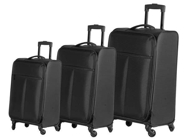 FlexLite Luggage Set - black (BAG177B-3Set)