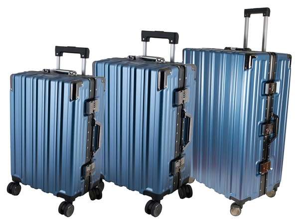 Trunk Luggage Set - metallic blue (BAG179F-3Set)