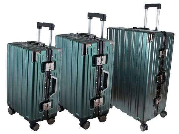 Trunk Luggage Set - metallic green (BAG179I-3Set)