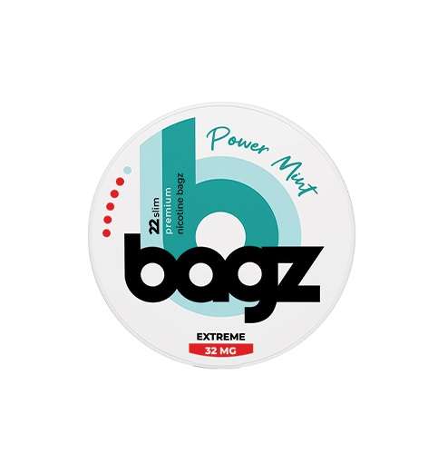 Bagz Nicotine Pouches, 32mg - Power Mint (BGZ06)