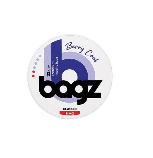 Bagz Nicotine Pouches, 8mg - Berry Cool (BGZ03)