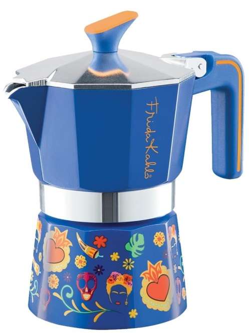 Pedrini Frida Kahlo 6-Cup Coffee Maker - Blue (02CF142B)