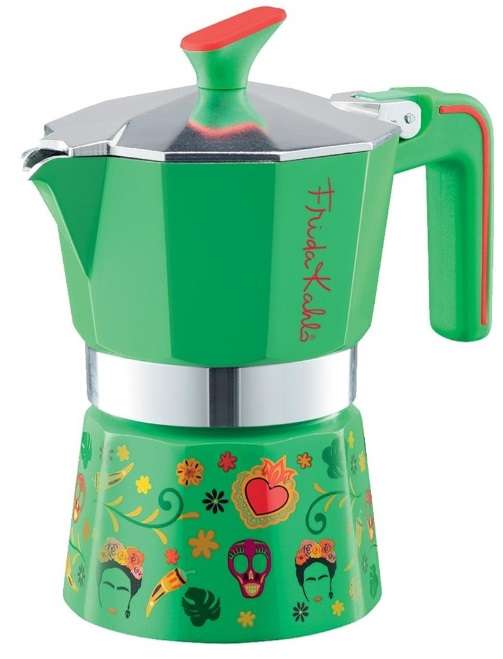 Pedrini Frida Kahlo 6-Cup Coffee Maker - Green (02CF142G)