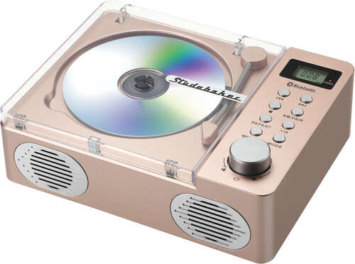 Studebaker Retro CD Player with Bluetooth - rose gold (SB3720RG)
