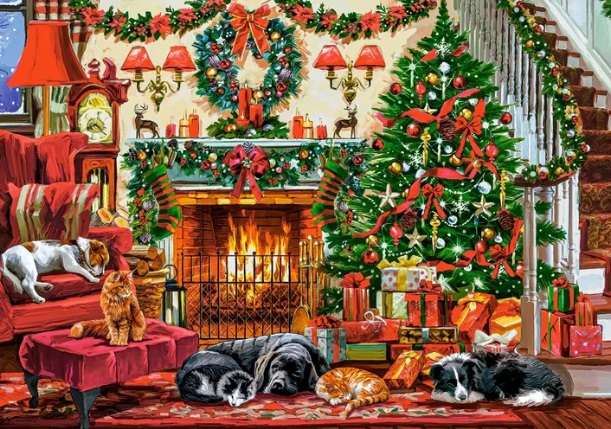 Cozy Fireplace (500 Piece Puzzle)