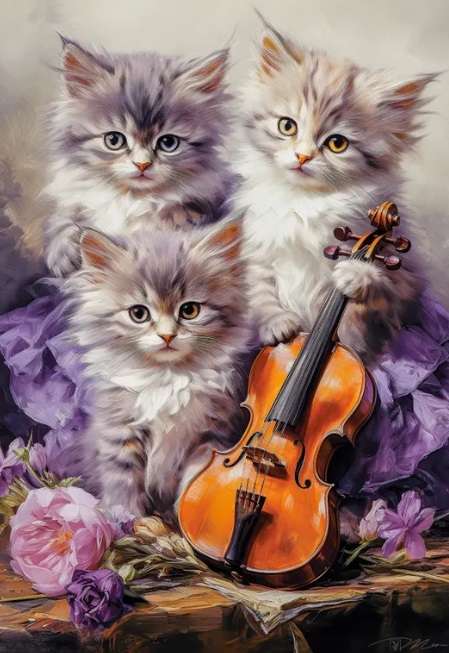 Musical Kittens (500 Piece Puzzle)