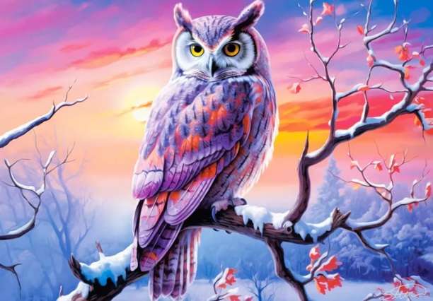 Owl's Perfect Evening (500 Piece Puzzle)