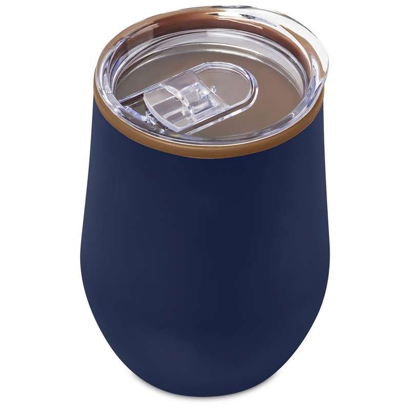 Serendipio Ovolo Stainless Steel/Plastic Double-Wall Tumbler, 350ml - navy  (SD-300)