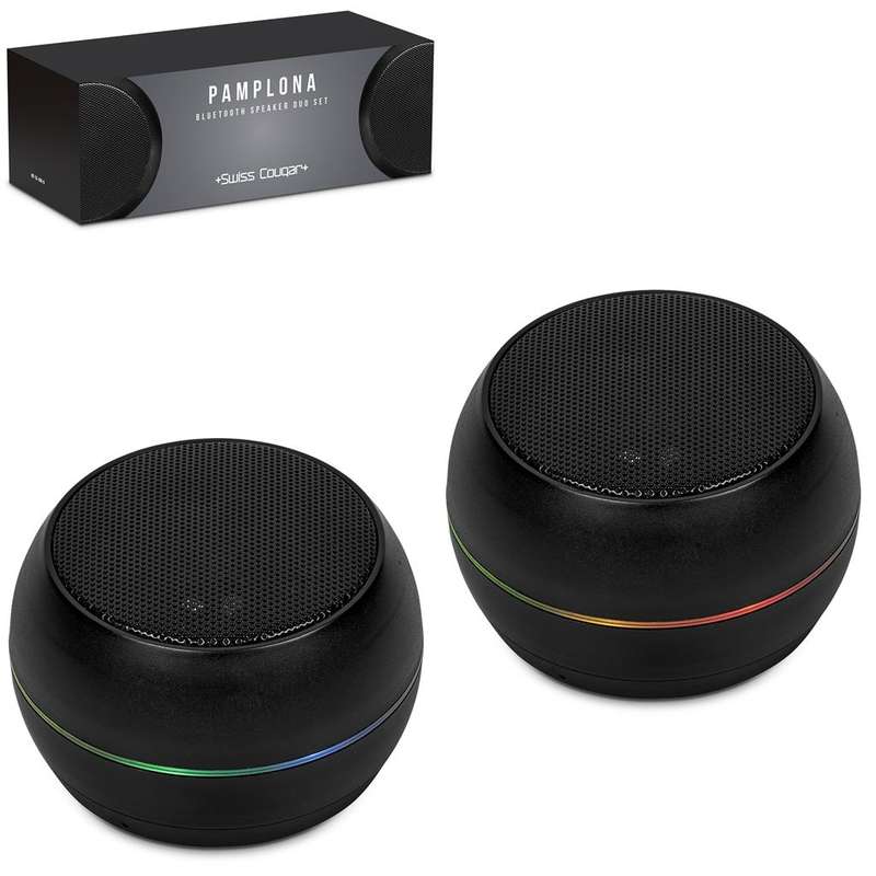 Swiss Cougar Pamplona Bluetooth Speaker Duo Set (SC-498)