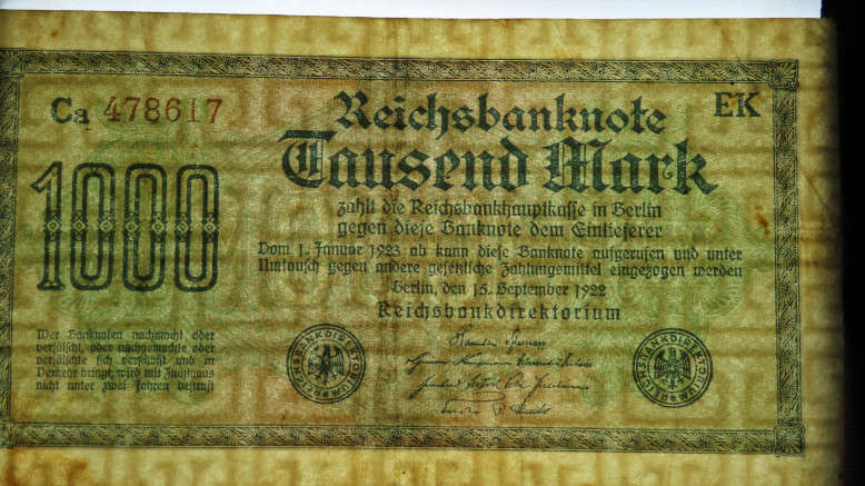 Germany - 1000 Mark, 1922, p-76c , Greek Watermark