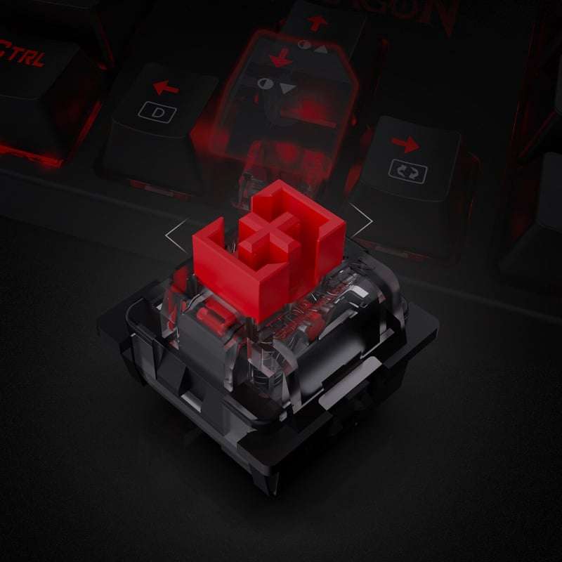 Redragon K582 Surara Mechnical RGB Gaming Keyboard - Black