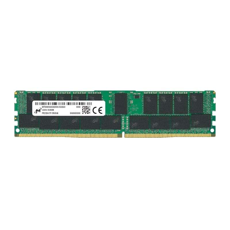64GB Micron MTA36ASF8G72PZ-3G2R 3200MHz DDR4 RDIMM Memory