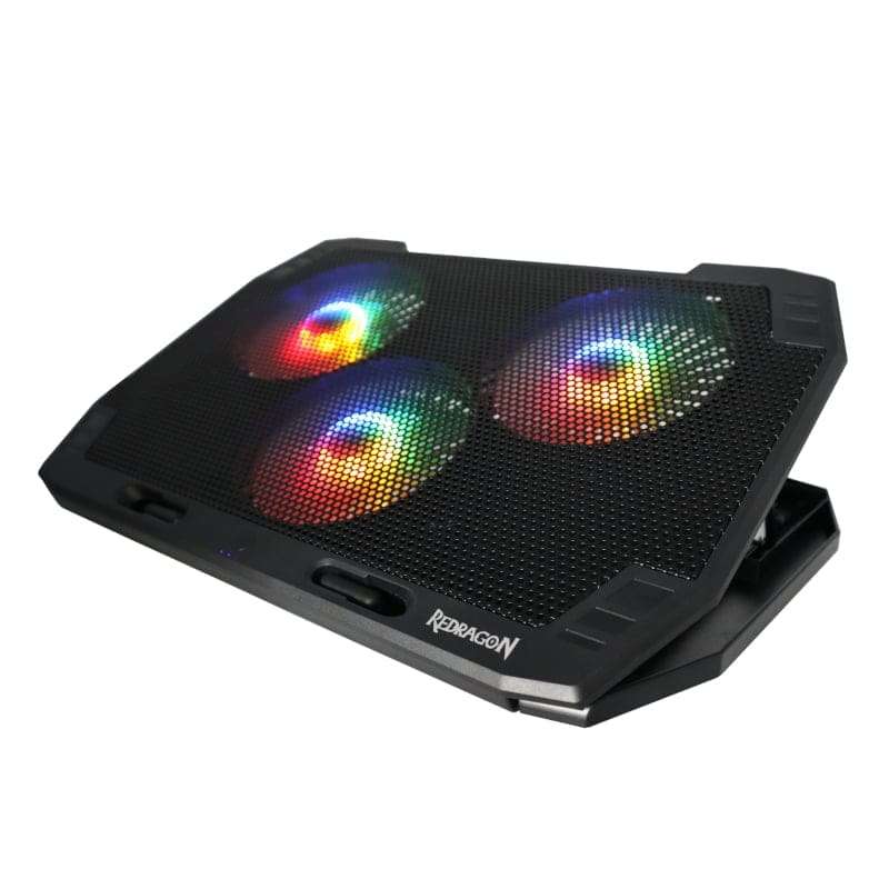 Redragon Dual USB 3 Fan RGB Gaming Notebook Stand