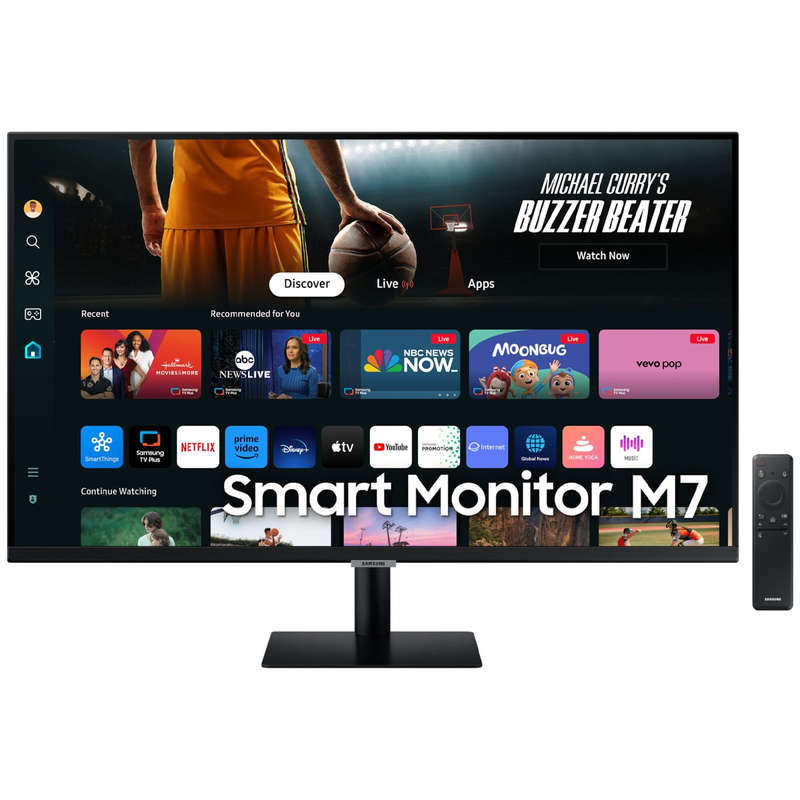 32" Samsung 4K Smart Monitor M70D UHD, USB-C with Speakers &amp; Remote