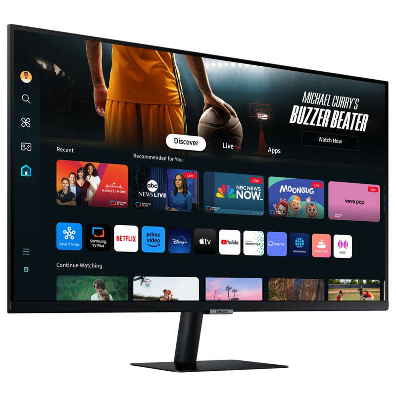 32" Samsung 4K Smart Monitor M70D UHD, USB-C with Speakers &amp; Remote