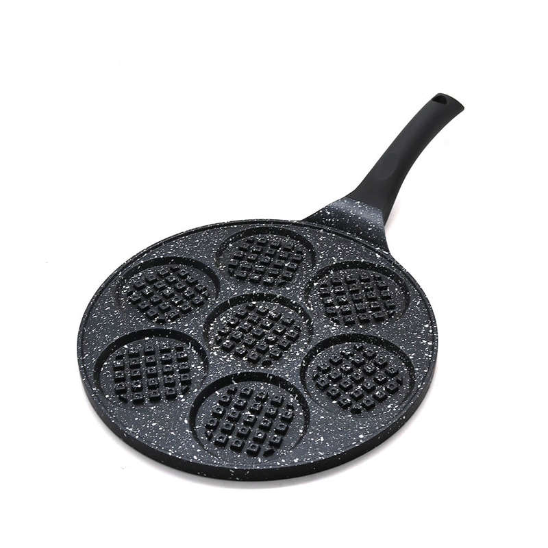 7 hole round waffle pan- 26cm