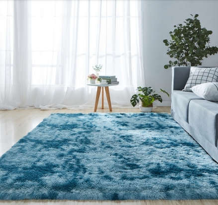Washable Comfy Fluffy Carpet for Home, Offices blue