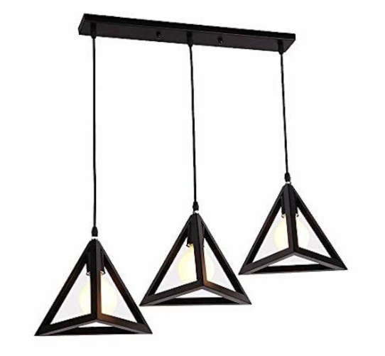 Pyramid Pendant Light - Row Of Three