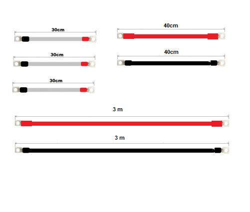 35mm2 Battery Cable set for 48V  - 3kg