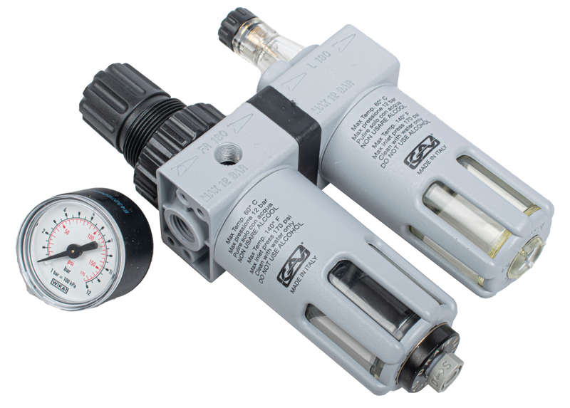 Filter Regulator Lubricator 1/4" With Auto Drain