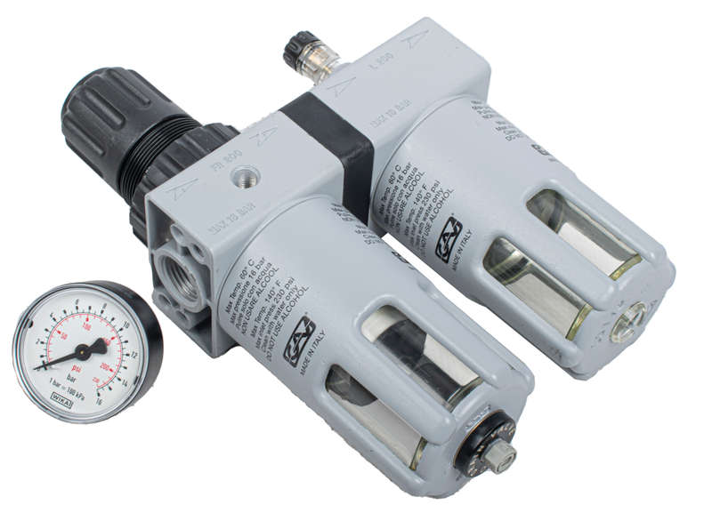 Filter Regulator Lubricator 1/2" With Auto Drain