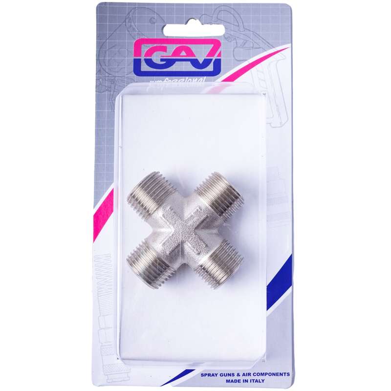 4-Way Connector 1/2" Mmmm Packaged