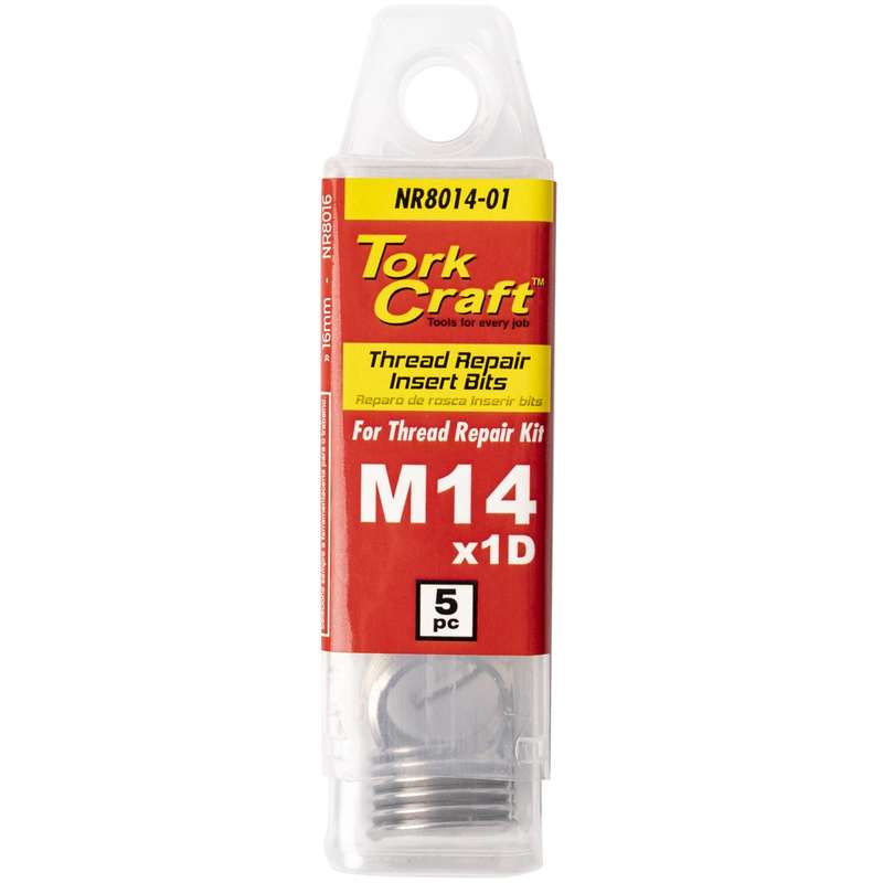 Thread Repair Kit M14 X 1D Replacement Inserts 5Pce