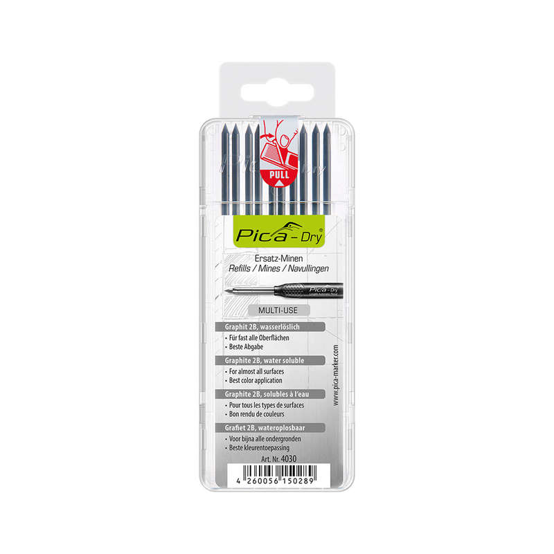 Pica Dry Refills 10Pc Graphite