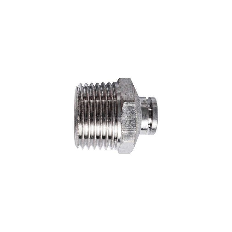 Metal Pu Fitting Straight 6Mm X 1/2" M
