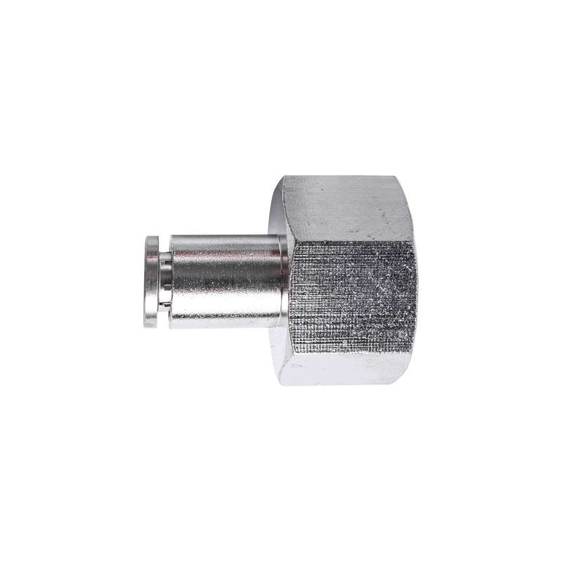 Metal Pu Fitting Straight 6Mm 1/2" F
