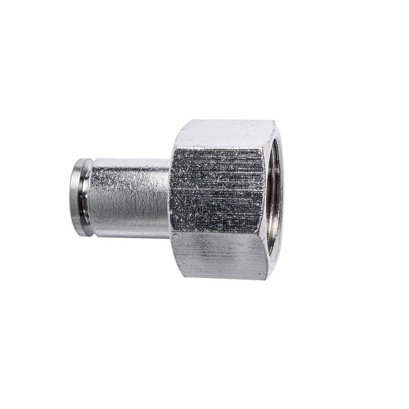 Metal Pu Fitting Straight 8Mm 1/2" F