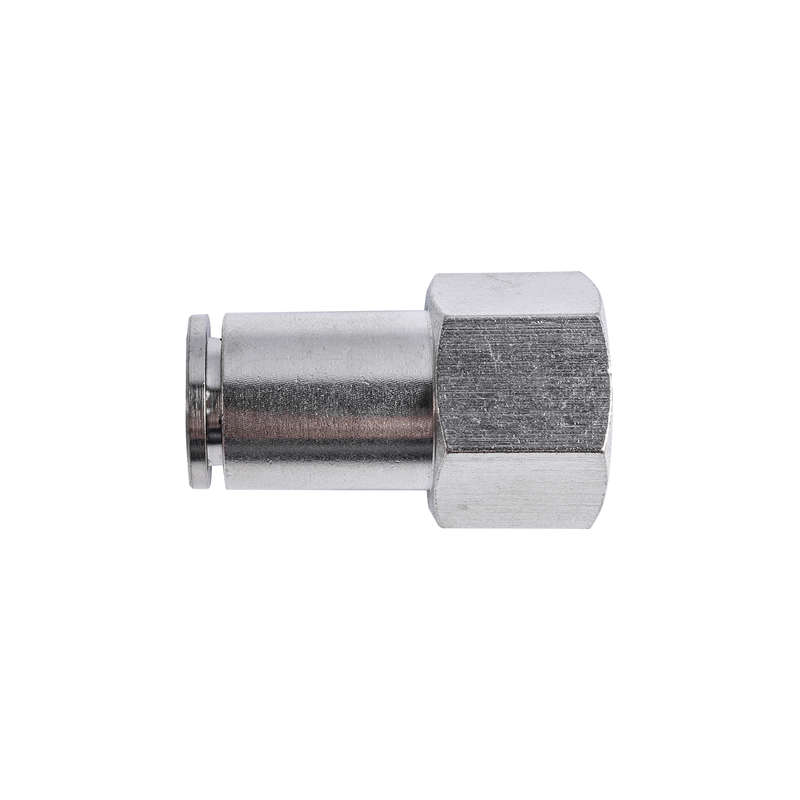 Metal Pu Fitting Straight 10Mm 3/8" F