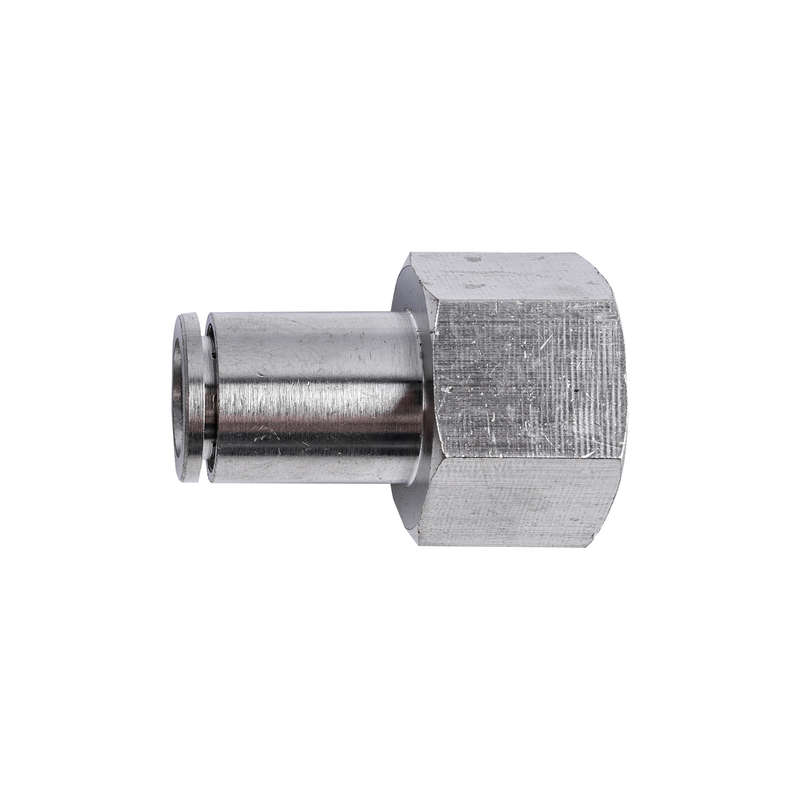 Metal Pu Fitting Straight 10Mm 1/2" F